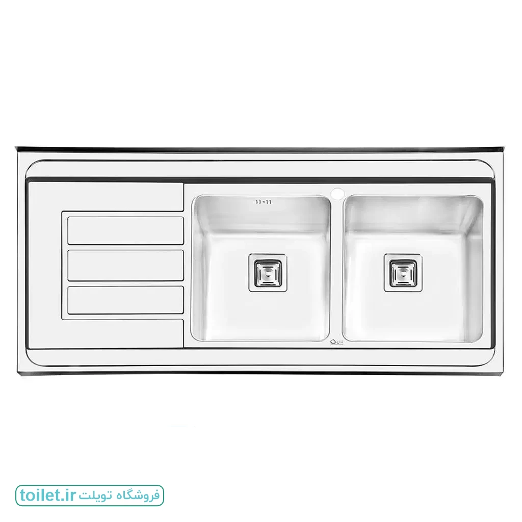 سینک ظرفشویی ایلیا استیل مدل 1062 استیل سینک ظرفشویی ایلیا استیل مدل 1062 استیل